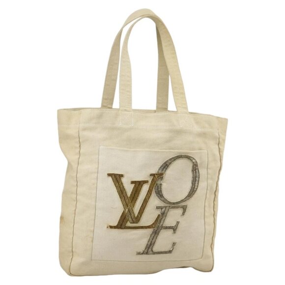 LOUIS VUITTON That's Love MM Tote Bag Canvas Beige - Picture 1 of 15